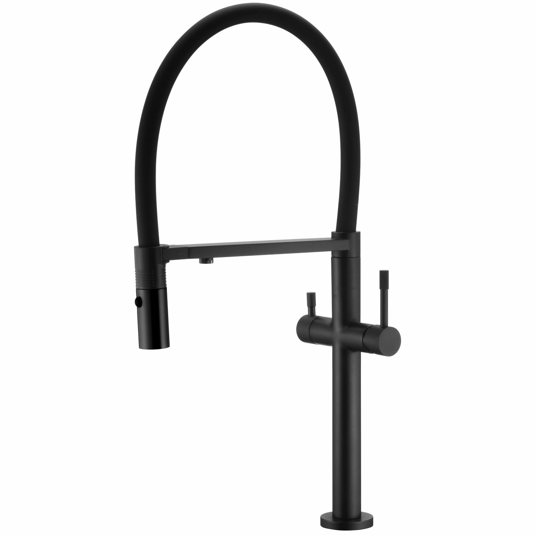 Смеситель для кухни Boheme Uno Black, 115-B