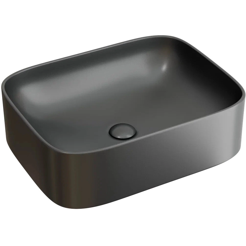 Умывальник чаша накладная прямоугольная CeramicaNova Element 50.5x38.5, CN6052MDH
