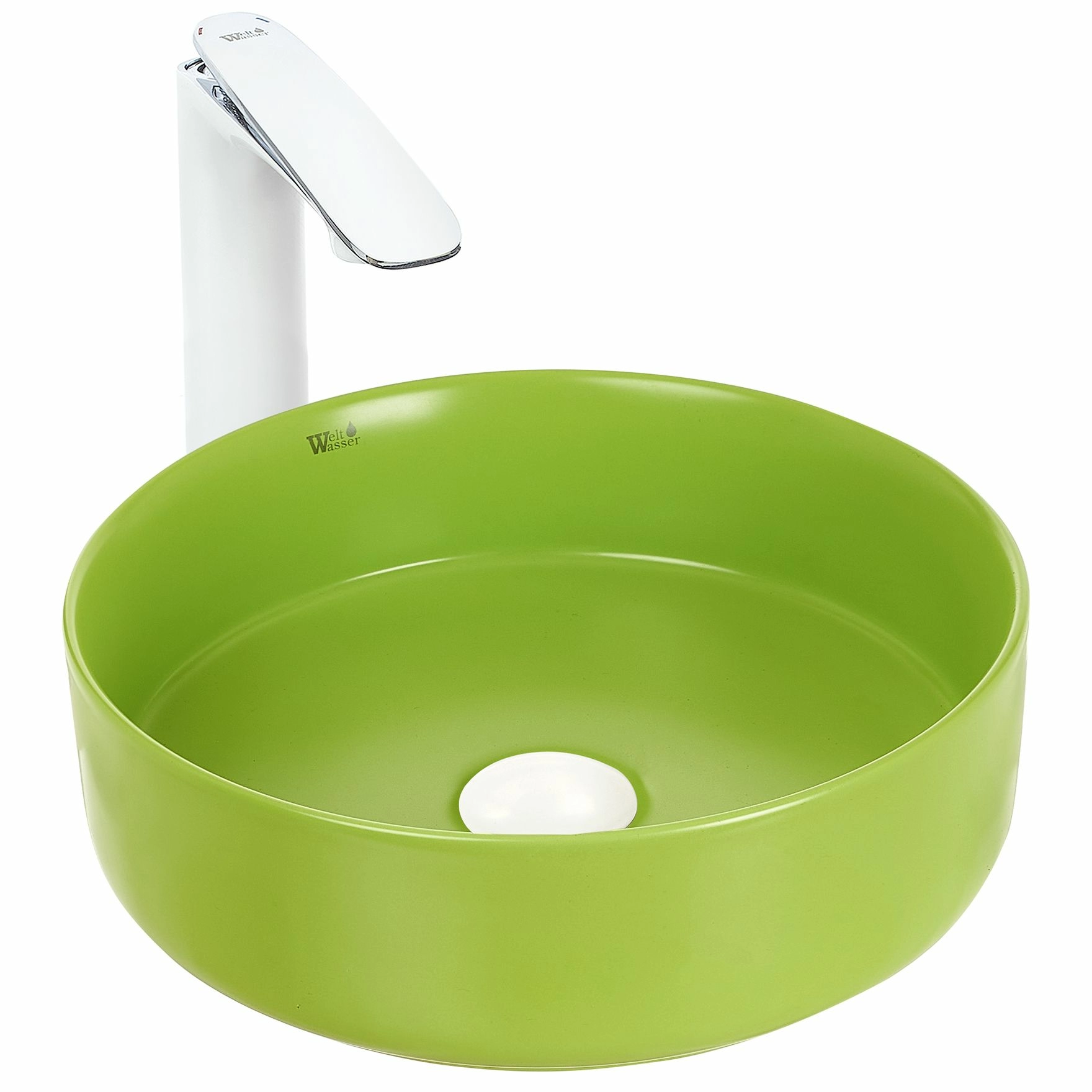 Раковина накладная WeltWasser 35.5x35.5, WW ELBACH 3134 MGG