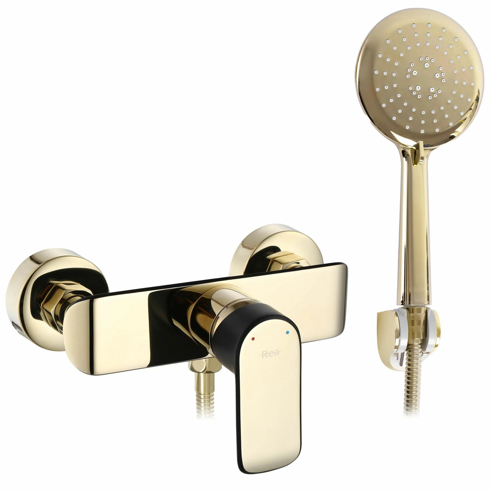 Смеситель для душа Rea Bloom Black/Gold, REA-B9938