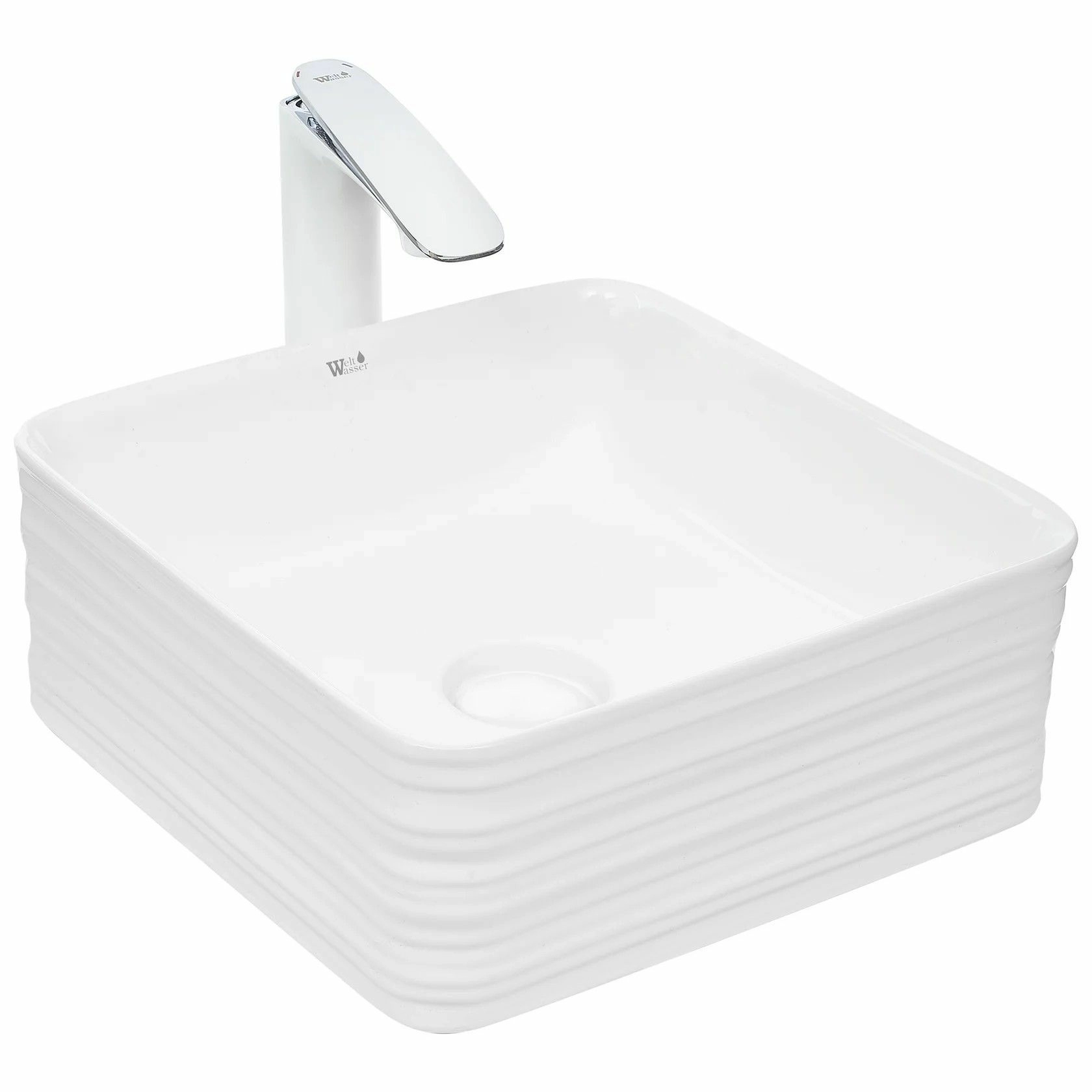 Раковина накладная WeltWasser 39.5x39.5, WW ELBACH 20755