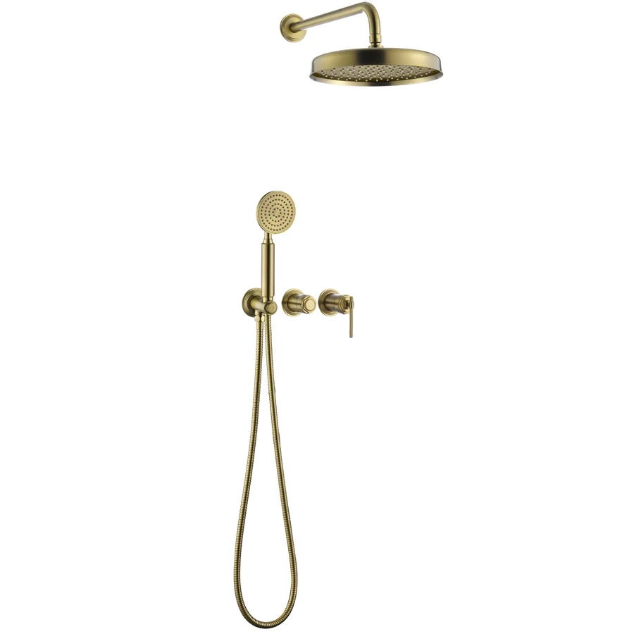 Душевая система встраиваемого монтажа Boheme Eterna Matt Gold, 174-MG