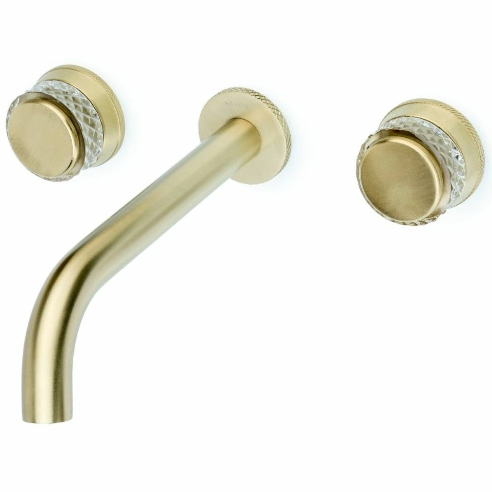 Смеситель из стены на 3 отверстия Boheme Aura Matt Gold, 152-2-MG-A