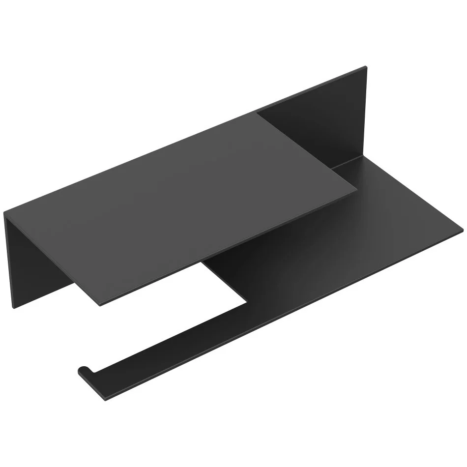 Держатель туалетной бумаги Boheme Qubic Black, 10721-2-B