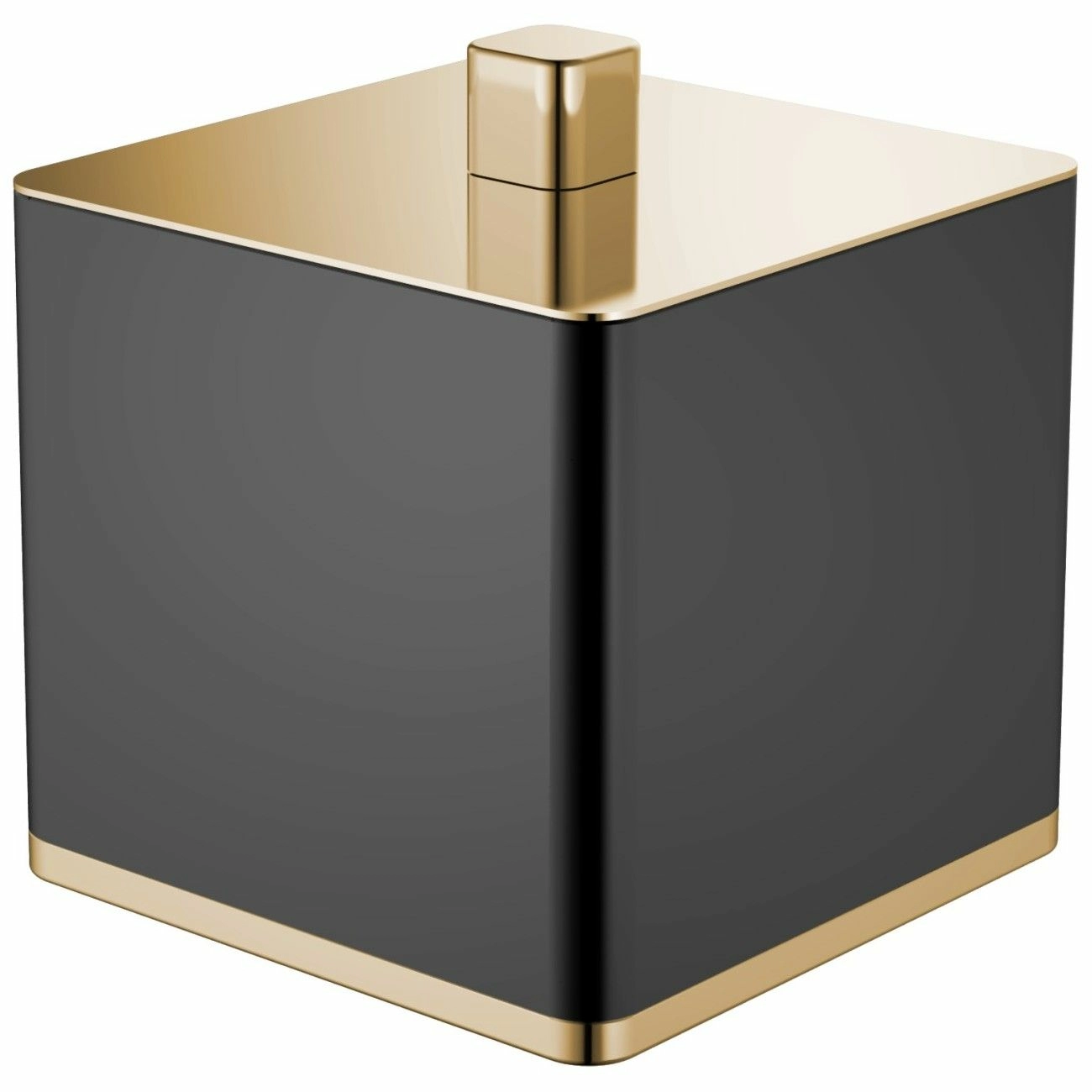 Стакан для ваты Boheme Qubic Black/Gold, 10964-B-G