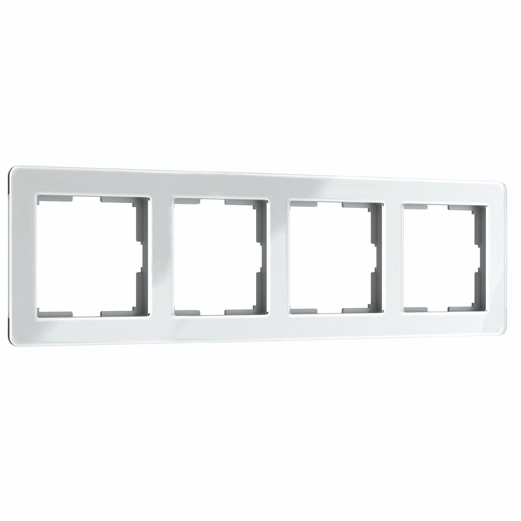 Рамка на 4 поста Werkel Acrylic W0042701 (белый)