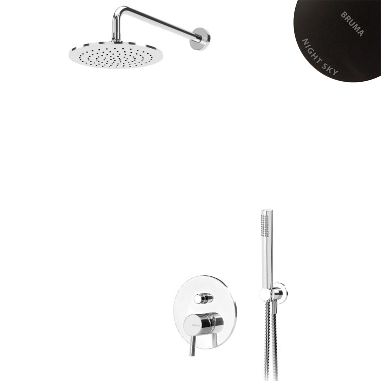 Душевая система скрытого монтажа Bruma Infante 108 760 5NS Night Sky, 1087605NS