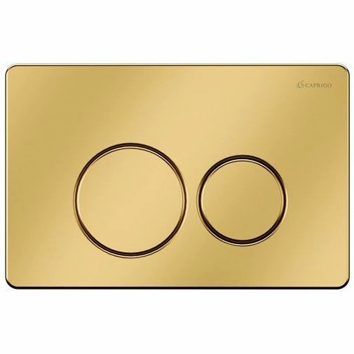 Кнопка для инсталляции Caprigo Dew Steel матовое золото, DS001-ORO