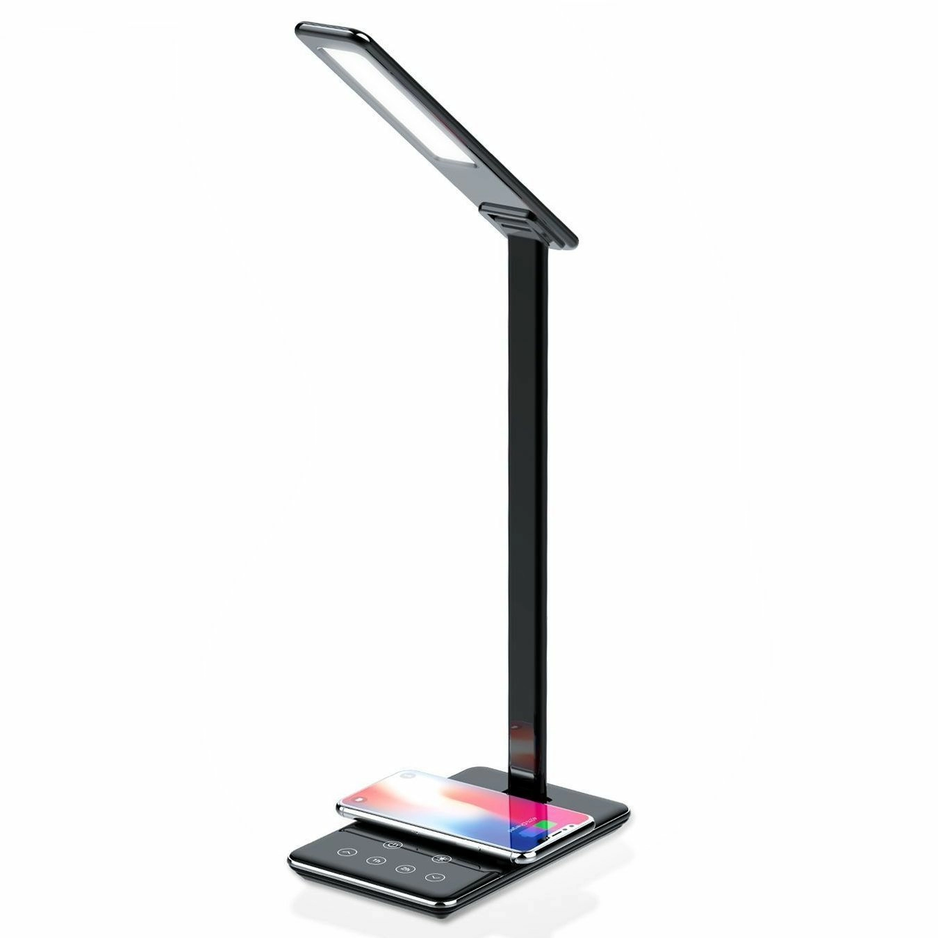 Светодиодная настольная лампа с беспроводной зарядкой и USB портом Ambrella Desk, DE582