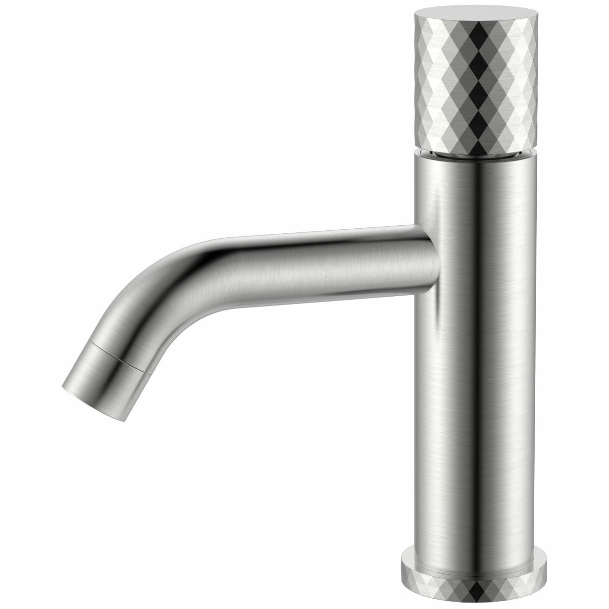 Смеситель для умывальника Boheme Stick Diamond Nikel Brush, 121-NB