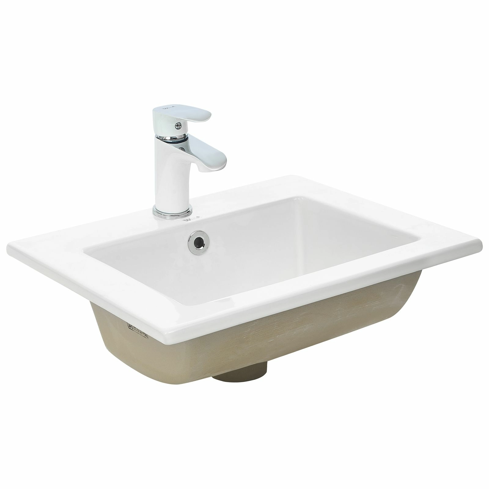 Раковина врезная WeltWasser 42x42, WW DEILBACH 6037