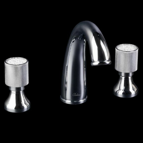 Смеситель для раковины на 3 отверстия Boheme Royal Crystal Chrome, 277