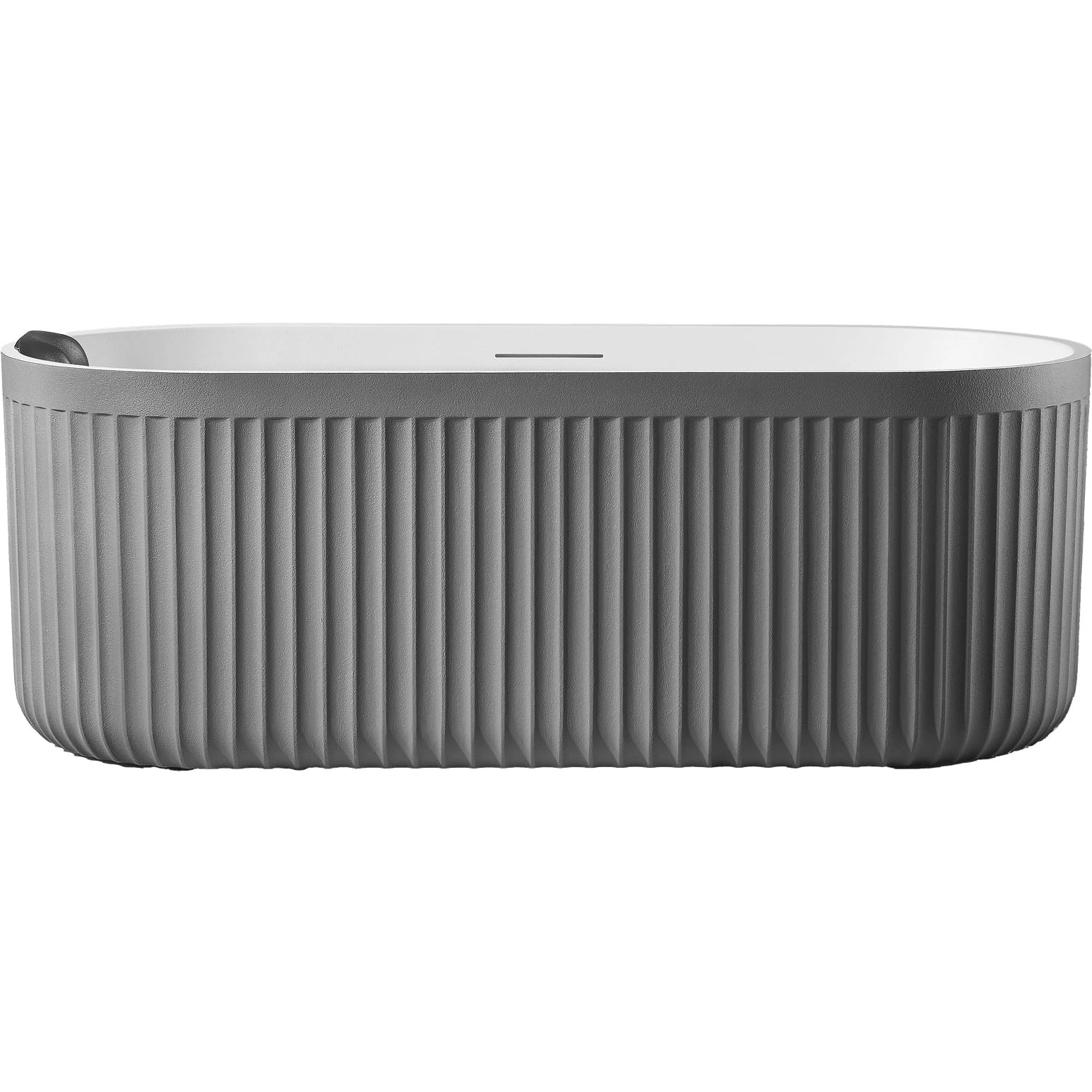 Ванна из искусственного камня Altrobagno Джанни (Gianni) 170x75, ALTROBAGNOGianni090215CementGrey&White