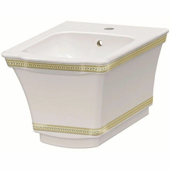 Биде подвесное с узором Boheme Hermitage Gold, 953-G