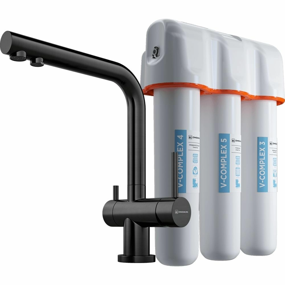 Кухонный смеситель Omoikiri Nagano-GM + Pure drop Lite, 4179.8028