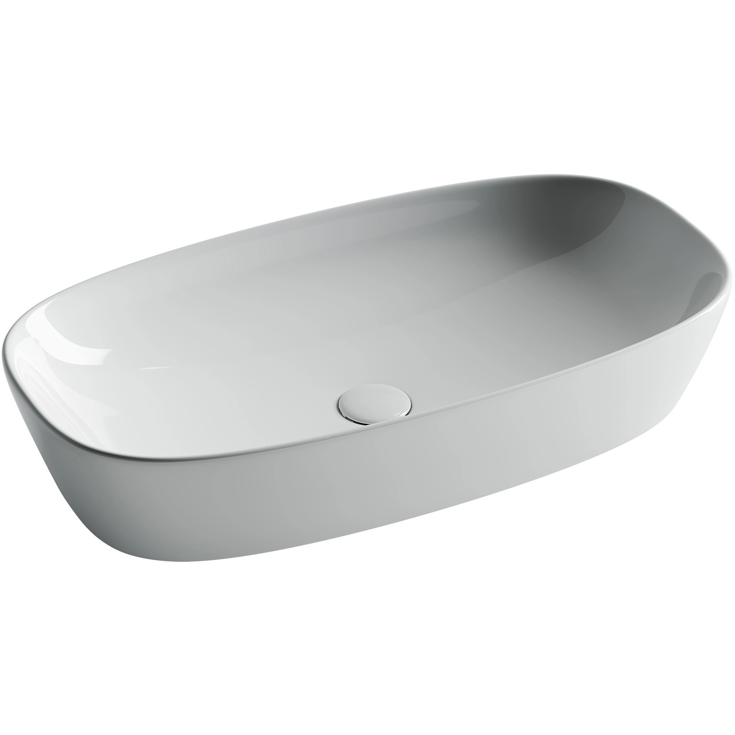 Умывальник чаша накладная овальная CeramicaNova Element 70x37.5, CN5040