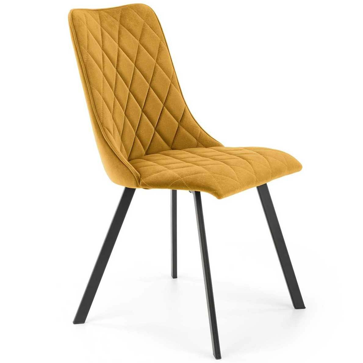 Стул Halmar K450 горчичный/черный, V-CH-K/450-KR-MUSZTARDOWY