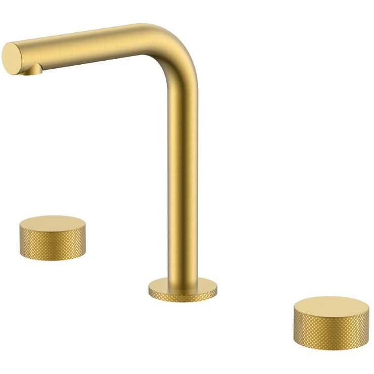 Смеситель на столешницу на 3 отверстия Boheme Stick Touch Matt Gold, 152-MG.2