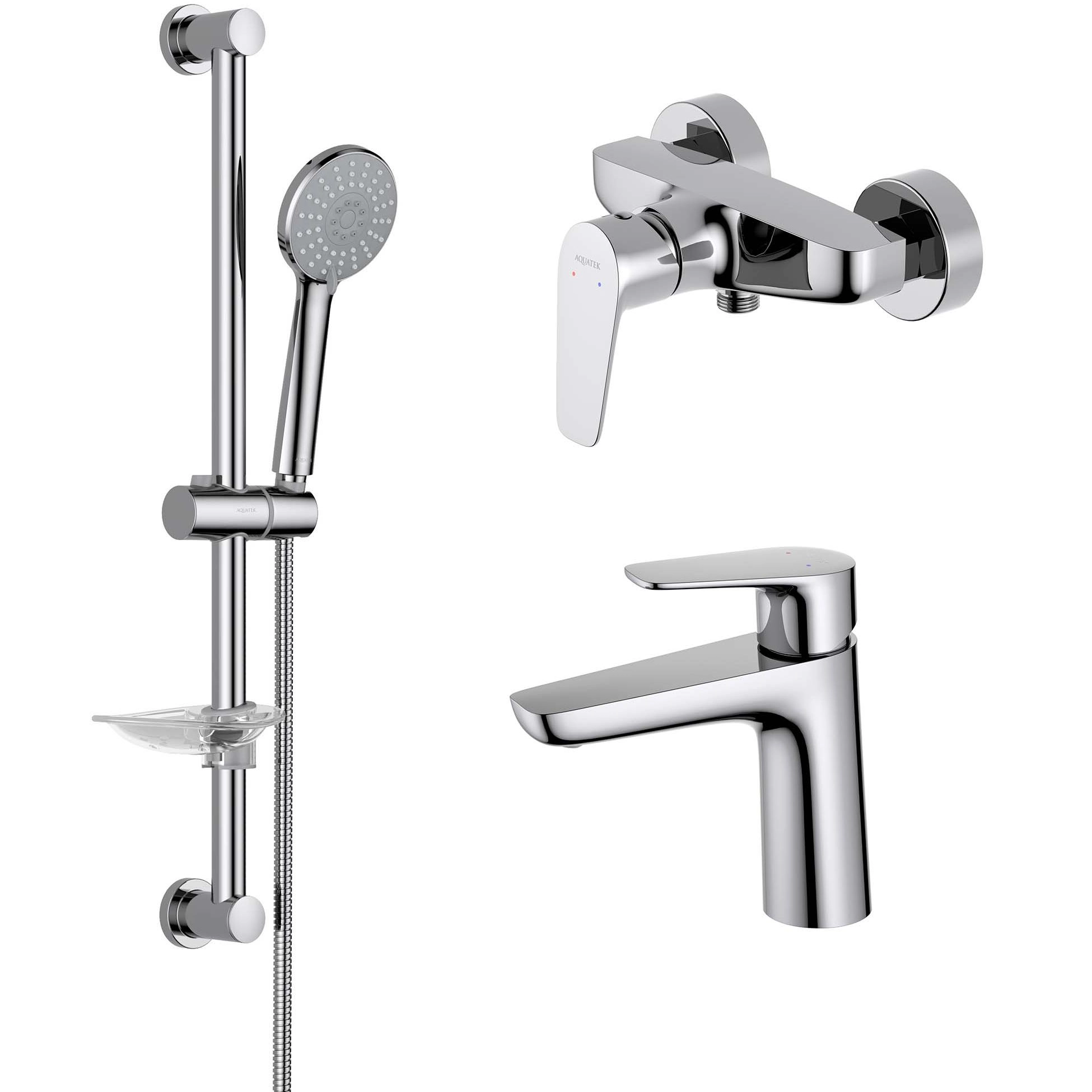 Комплект для душа Aquatek Бетта 3 в 1, AQ1131CR
