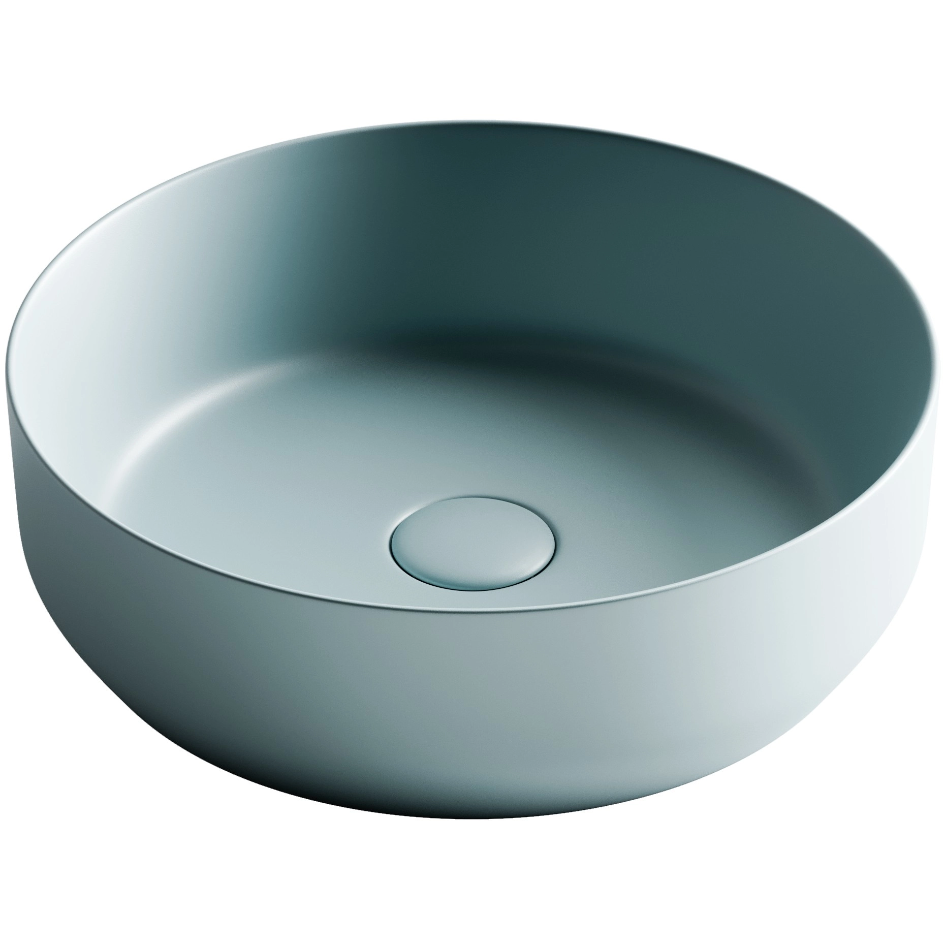 Умывальник чаша накладная круглая CeramicaNova Element 39x39, CN6022MLG