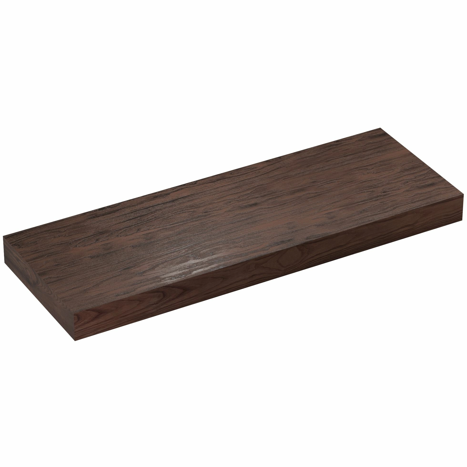 Столешница для раковины Wellsee Genuine Tree 80/100/120/140 темный дуб Гварнери
