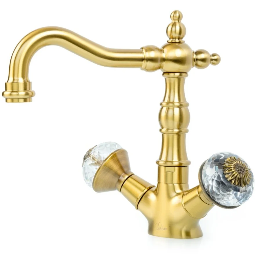 Смеситель для умывальника Boheme Flora Bronze, 312
