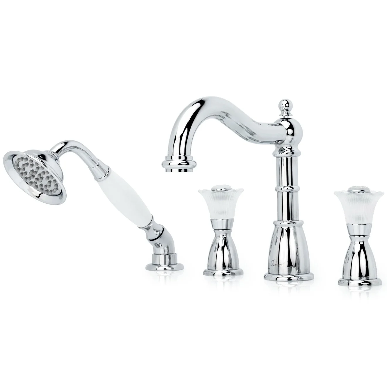 Смеситель для ванны с гарнитуром Boheme Camelia Chrome, 396