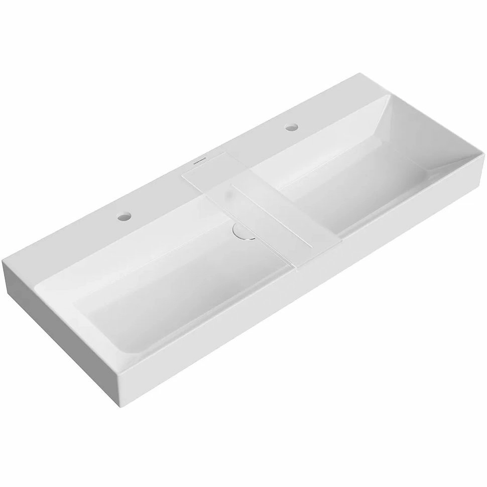 Раковина с 2 отверстиями и полочкой Kerama Marazzi Grande 120x48, GR.wb.120.2