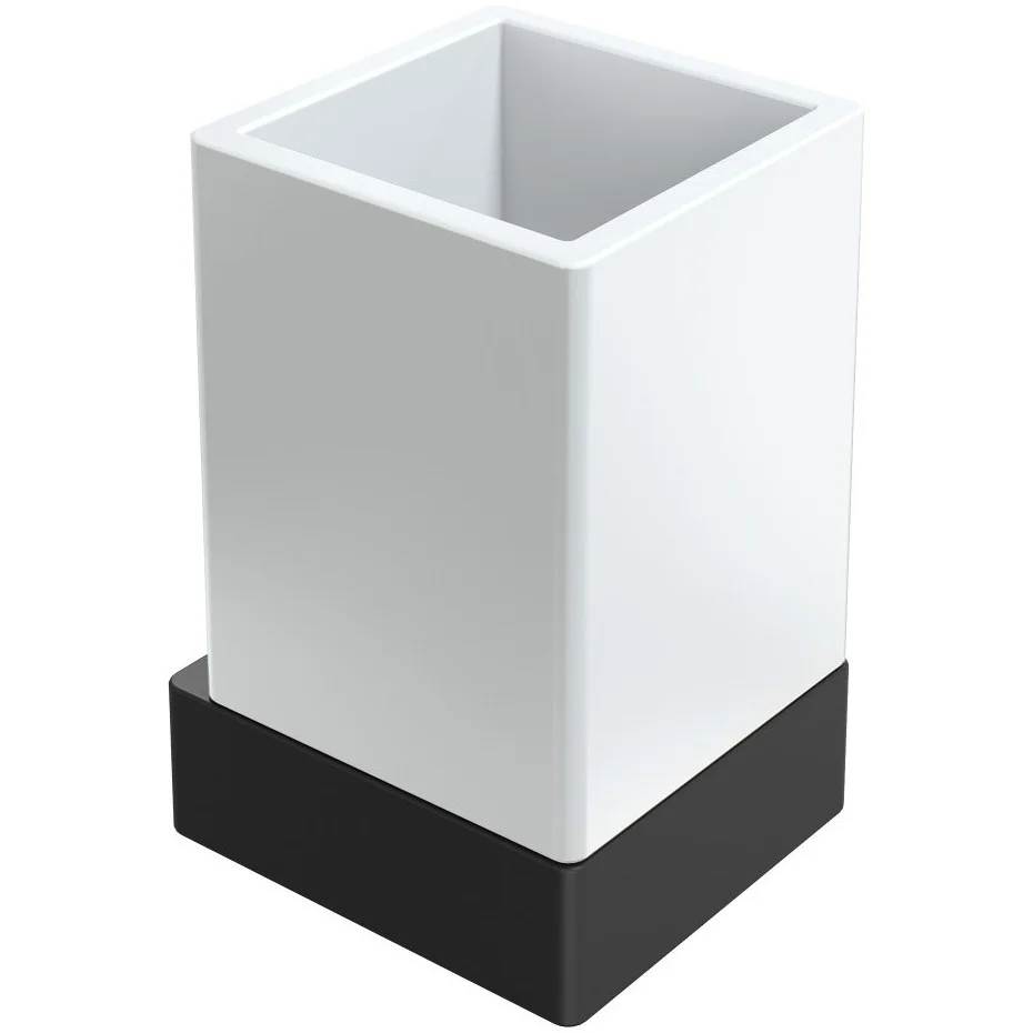 Стакан настенный Boheme Qubic Black, 10724-B