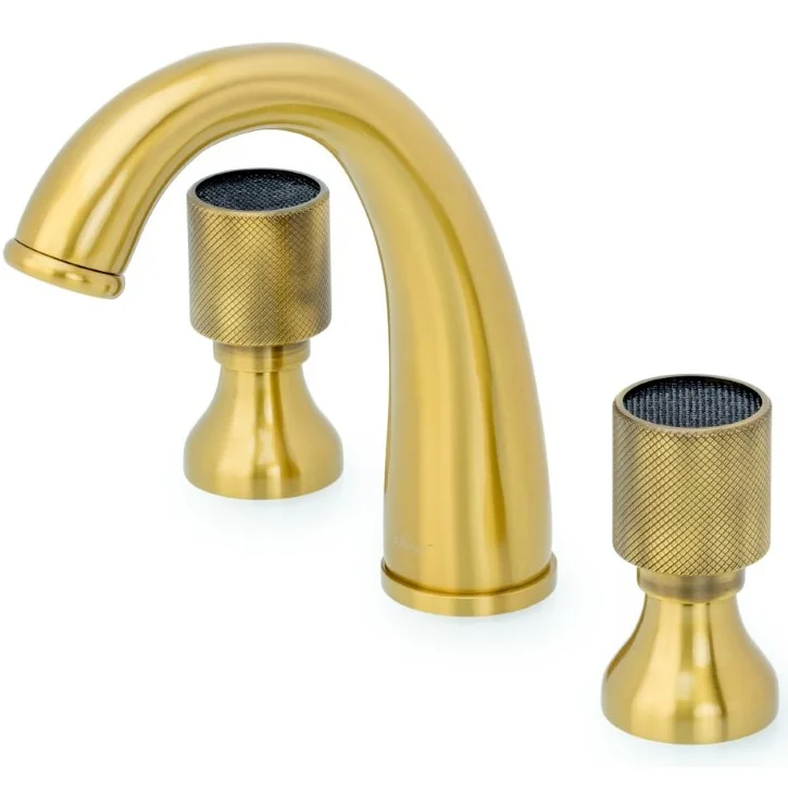 Смеситель для раковины на 3 отверстия Boheme Royal Crystal Black Bronze, 317