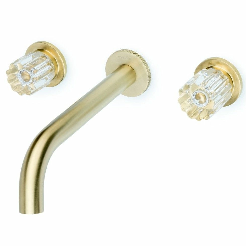 Смеситель из стены на 3 отверстия Boheme Elegante Matt Gold, 152-2-MG-EL