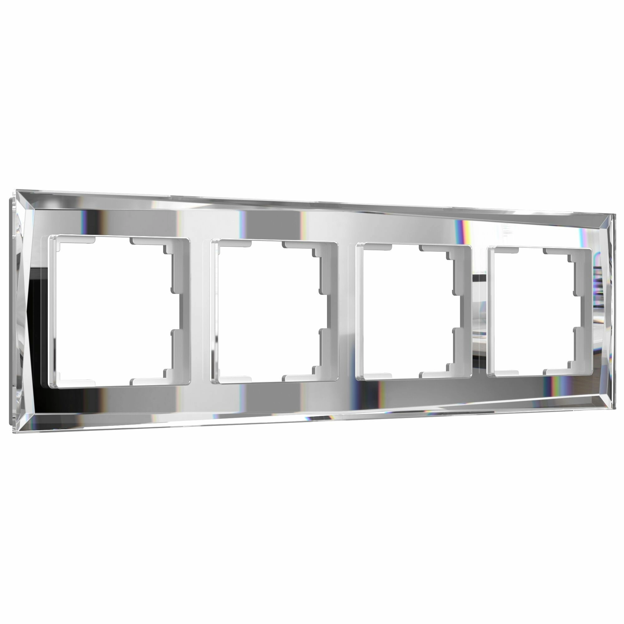 Рамка на 4 поста Werkel Diamant W0041220 (зеркальный)