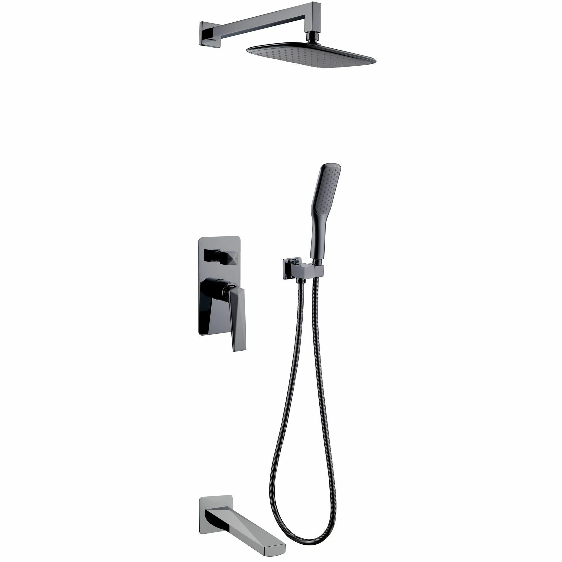 Душевая система Boheme Venturo Shine Gun Metall, 374-SGM-2