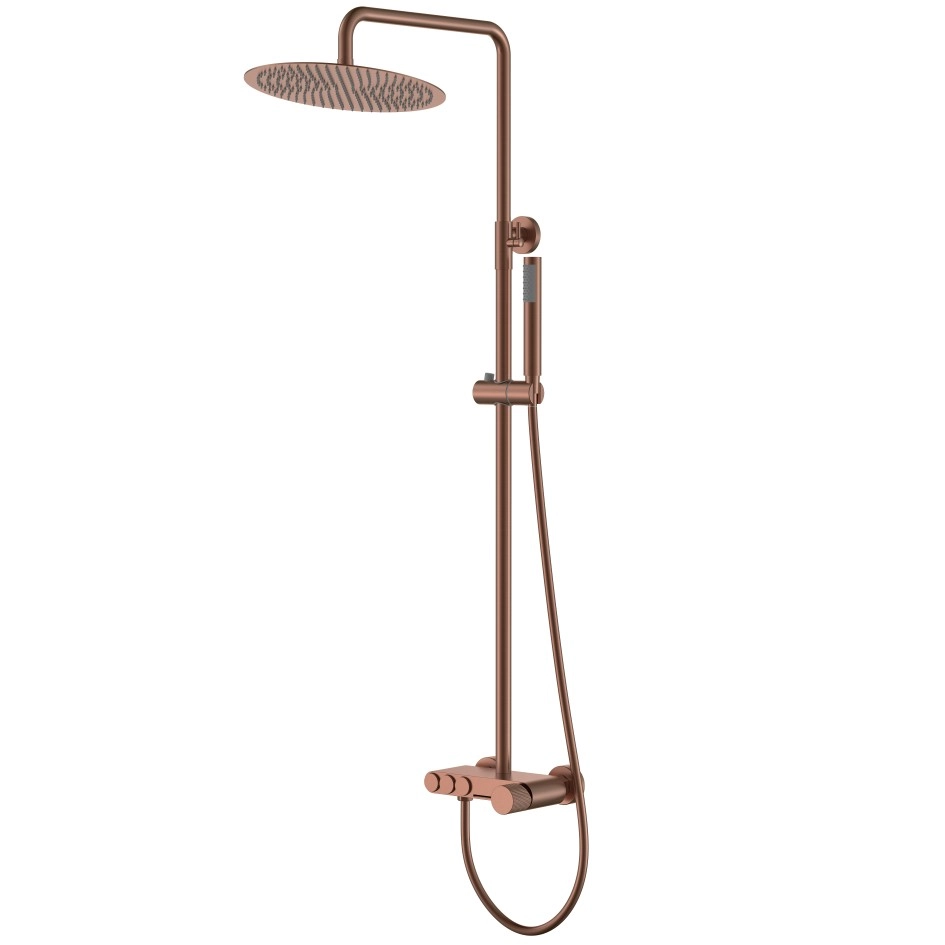 Стойка для душа Boheme Stick Linea Bronze Brushed, 128-BRB.3