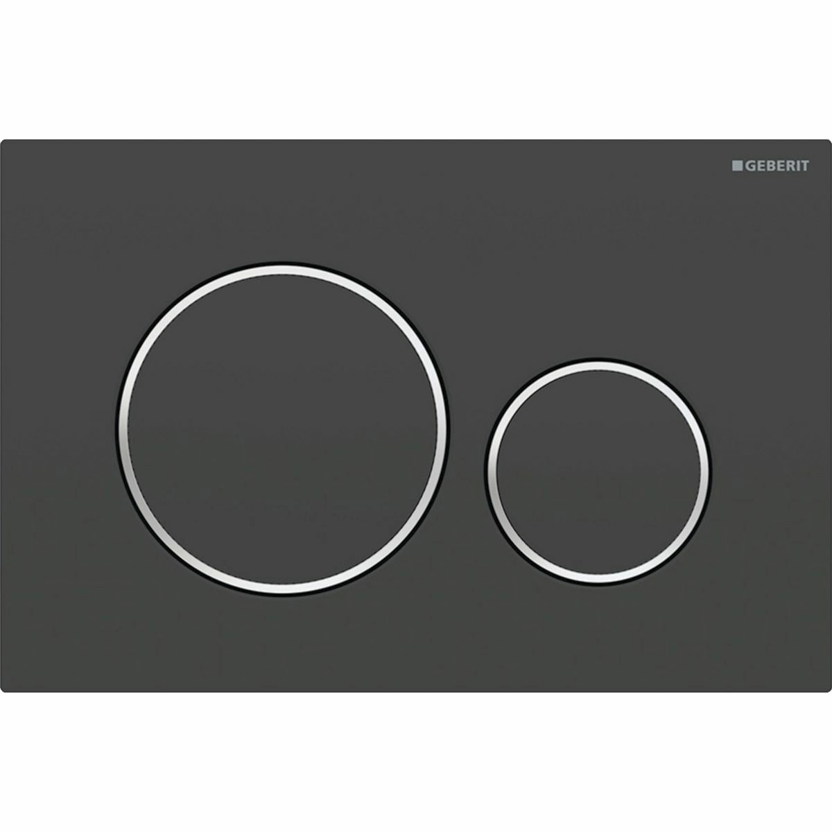 Смывная клавиша Geberit Sigma20 черный мат/хром глянец/черный мат, 115.882.14.1
