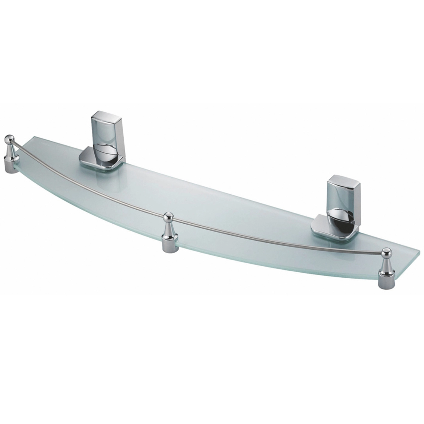 Полка стеклянная с бортиком WasserKRAFT Leine, K-5044