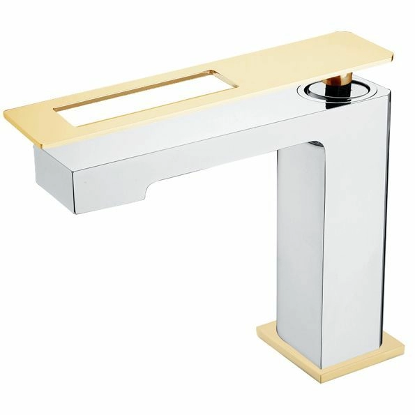 Смеситель для умывальника Boheme Q Chrome/Gold, 141-CRG