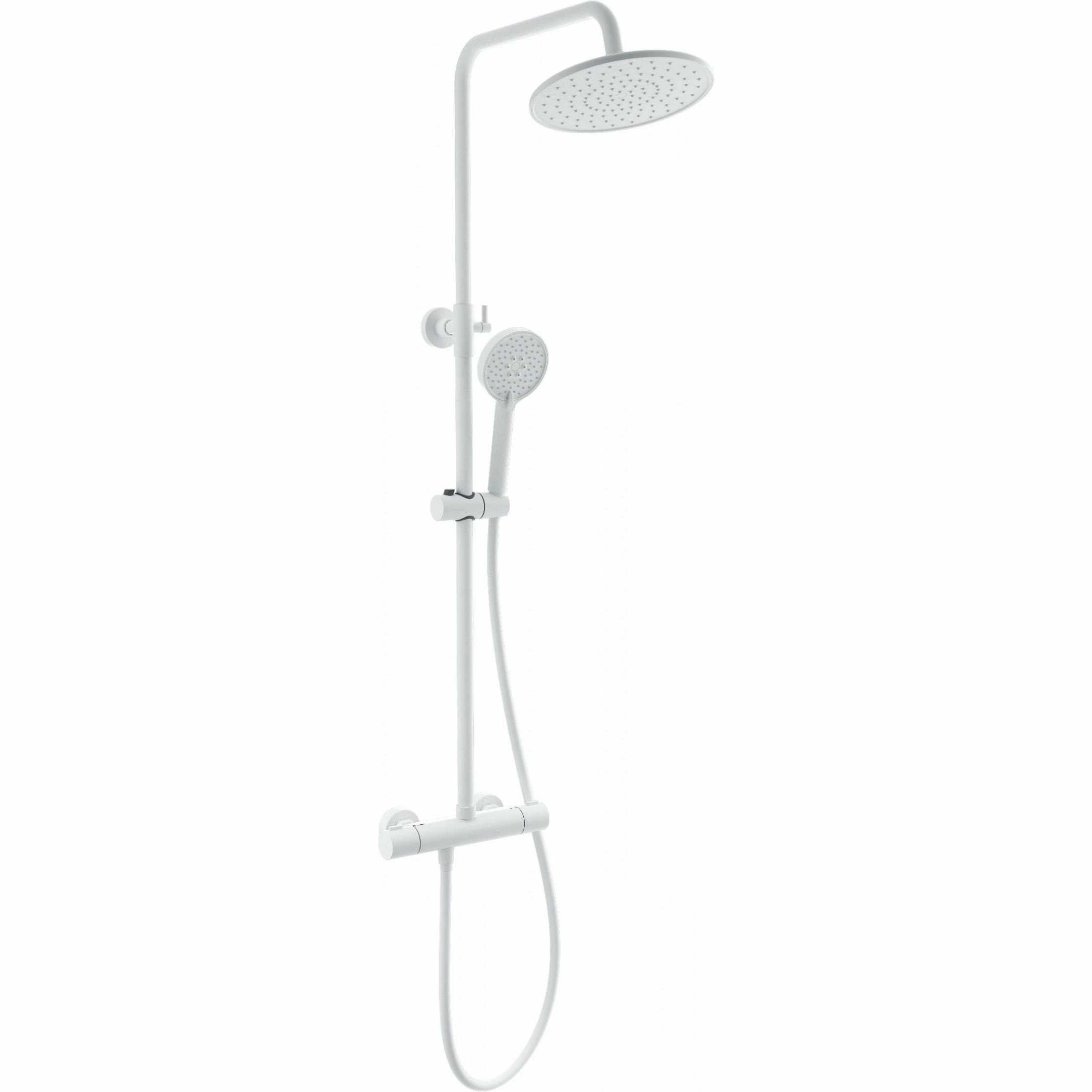 Душевая система с термостатом Wonzon & Woghand белый матовый, WW-B3047-A-MW