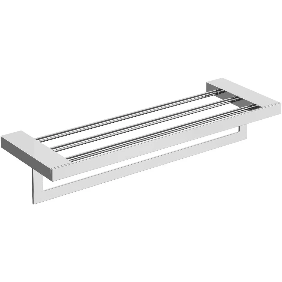 Полка для полотенец Boheme Qubic Chrome, 10737-CR
