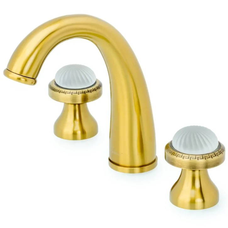 Смеситель для раковины на 3 отверстия Boheme Satine Bronze, 317
