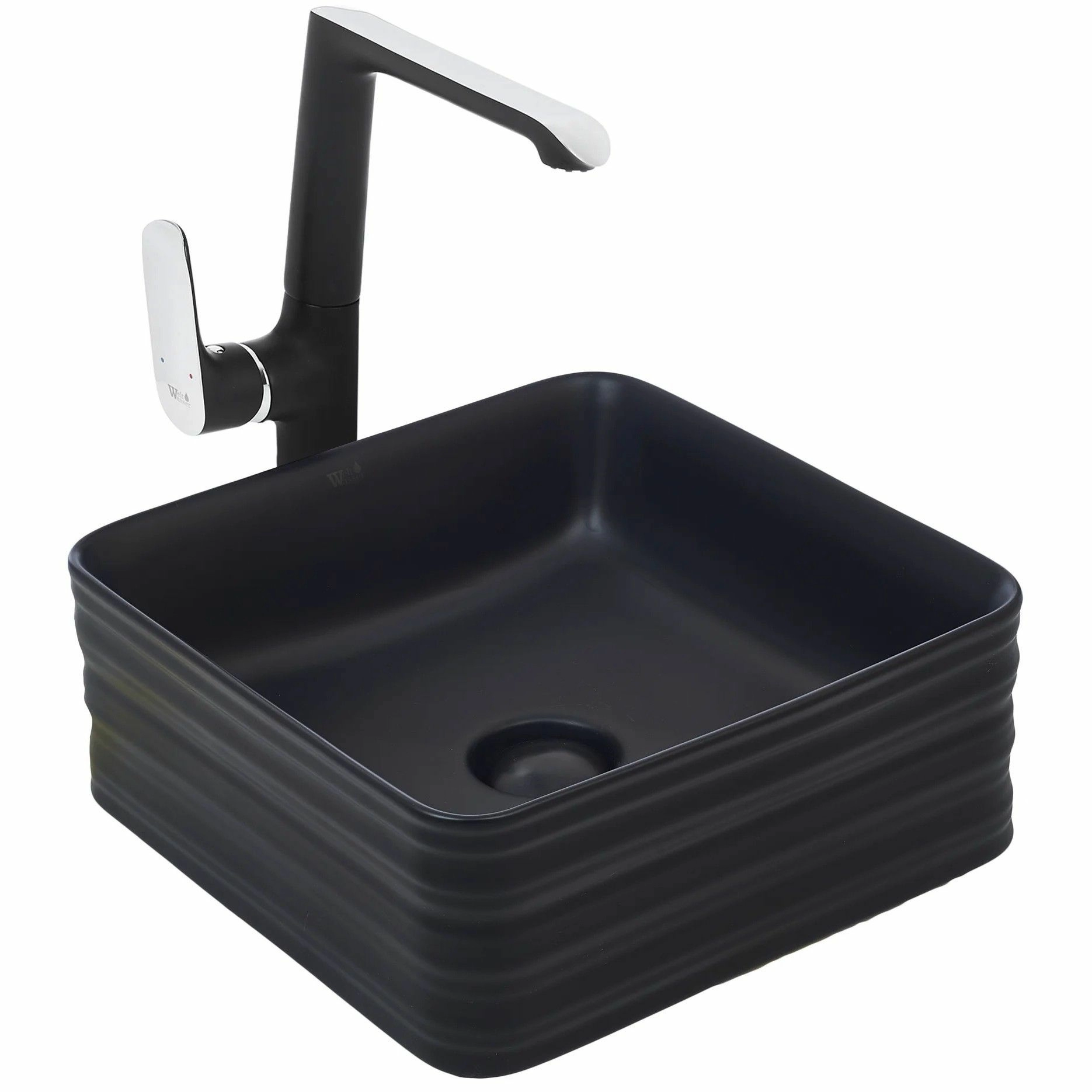 Раковина накладная WeltWasser 39.5x39.5, WW ELBACH 20755 MB