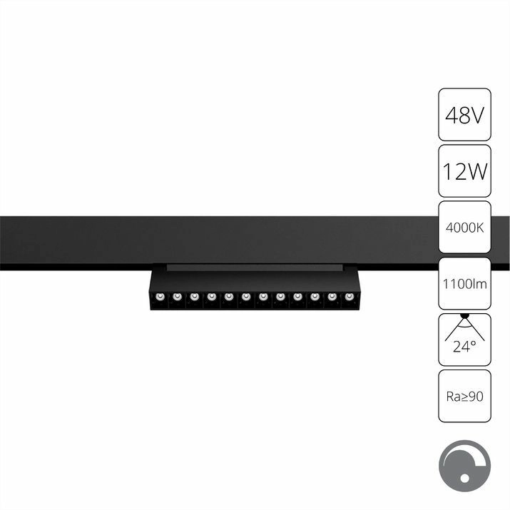 Магнитный трековый светильник Arte Lamp Linea, A4686PL-1BK