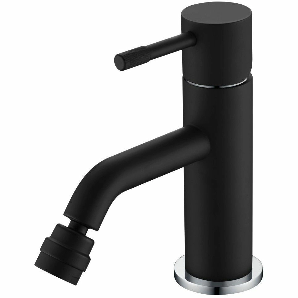 Смеситель для биде Boheme Uno Matt Black/Chrome, 466-BCR