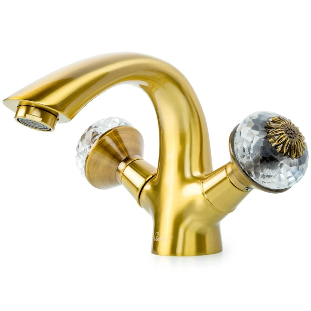 Смеситель для умывальника Boheme Flora Bronze, 311