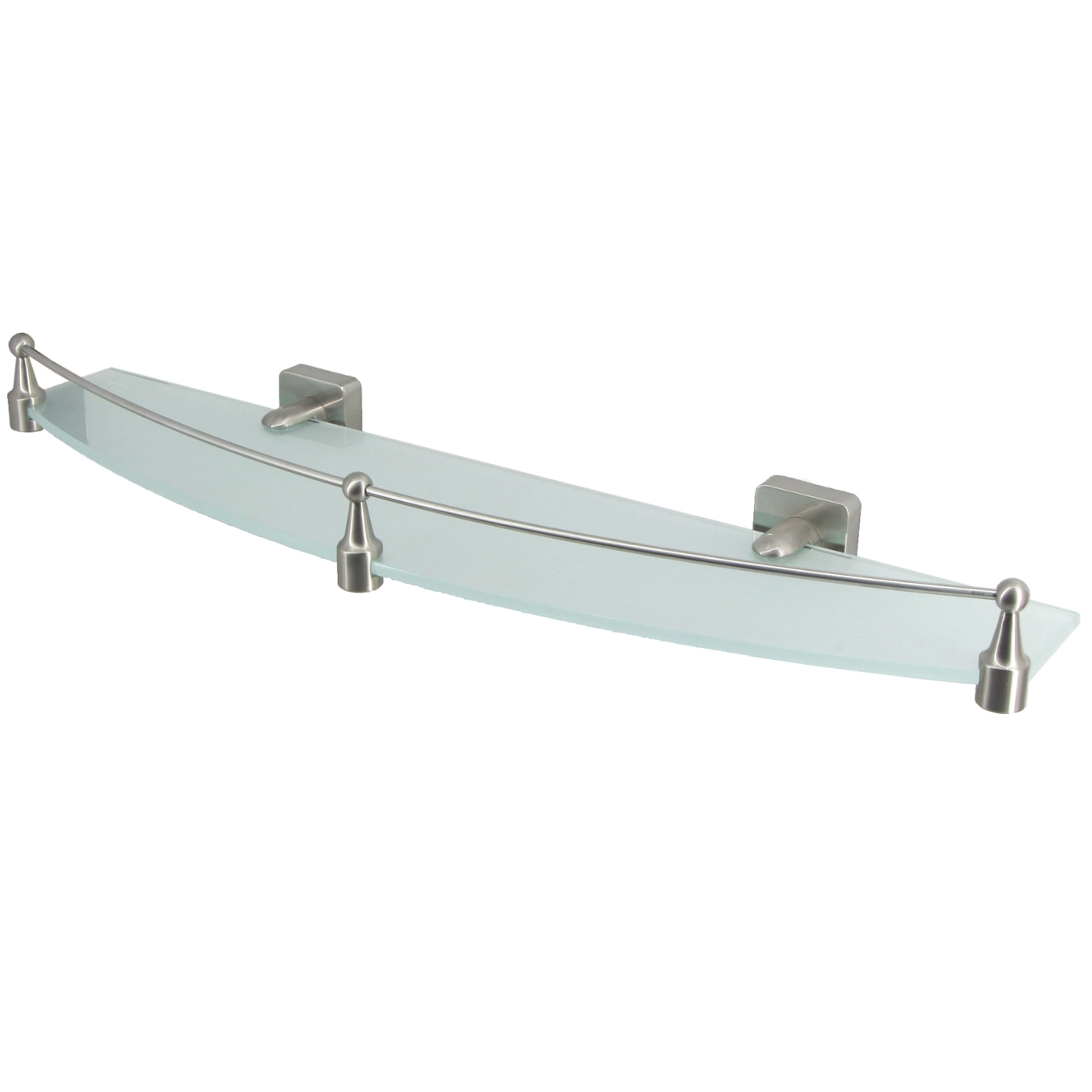 Полка стеклянная с бортиком WasserKRAFT Rhin, K-8744