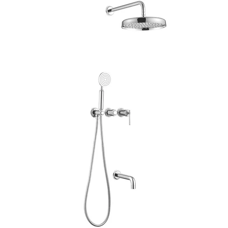 Душевая система встраиваемого монтажа Boheme Eterna Chrome, 174-2-CR