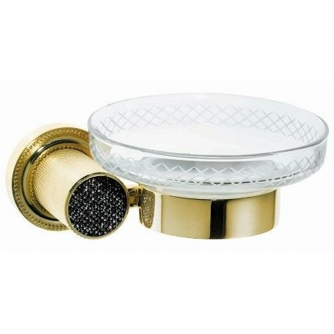 Мыльница настенная Boheme Royale Cristal Gold, 10923-G-B
