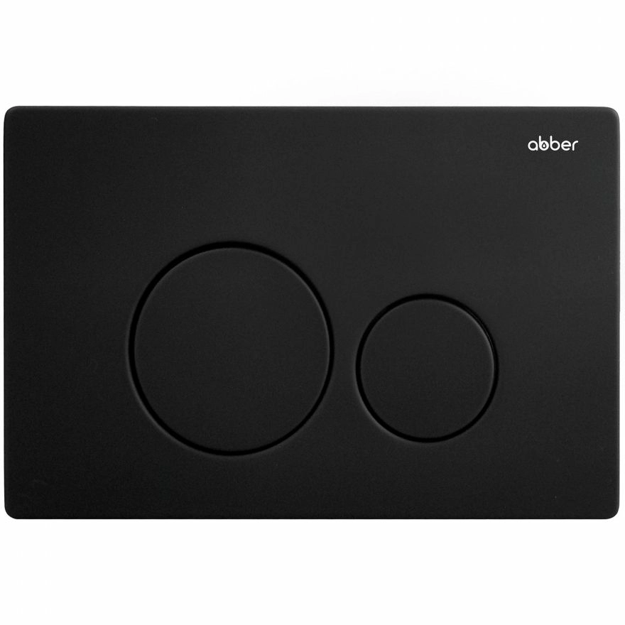 Клавиша смыва Abber черный матовый, AC0121MB