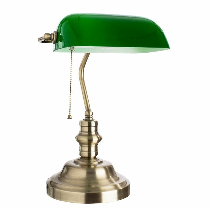 Кабинетная настольная лампа Arte Lamp Banker, A2492LT-1AB