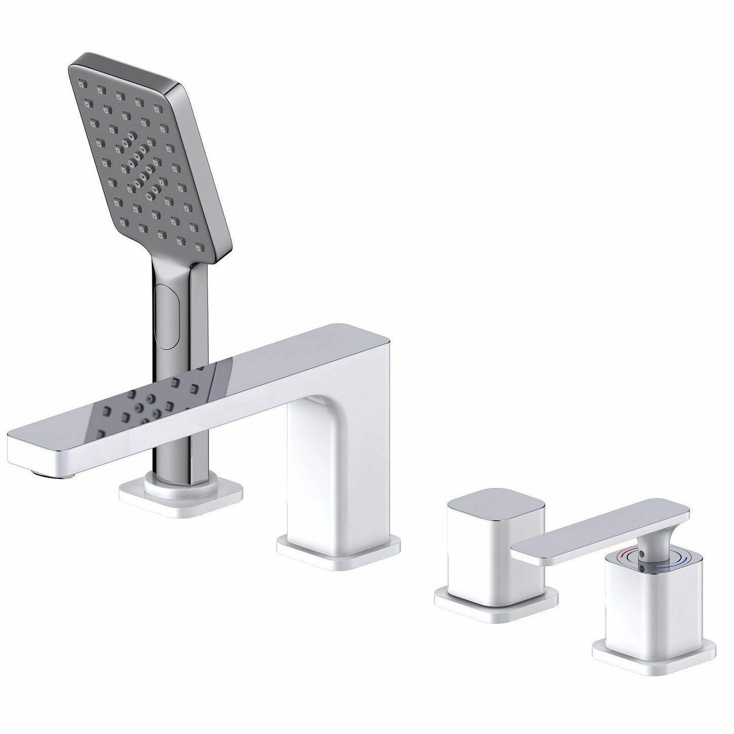 Смеситель для ванны с душем врезной Timo Torne Chrome/White, 4330/00-16Y